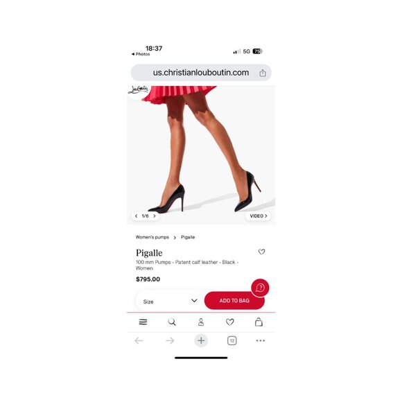 Christian Louboutin Pigalle 100mm Pumps - Picture 13 of 13